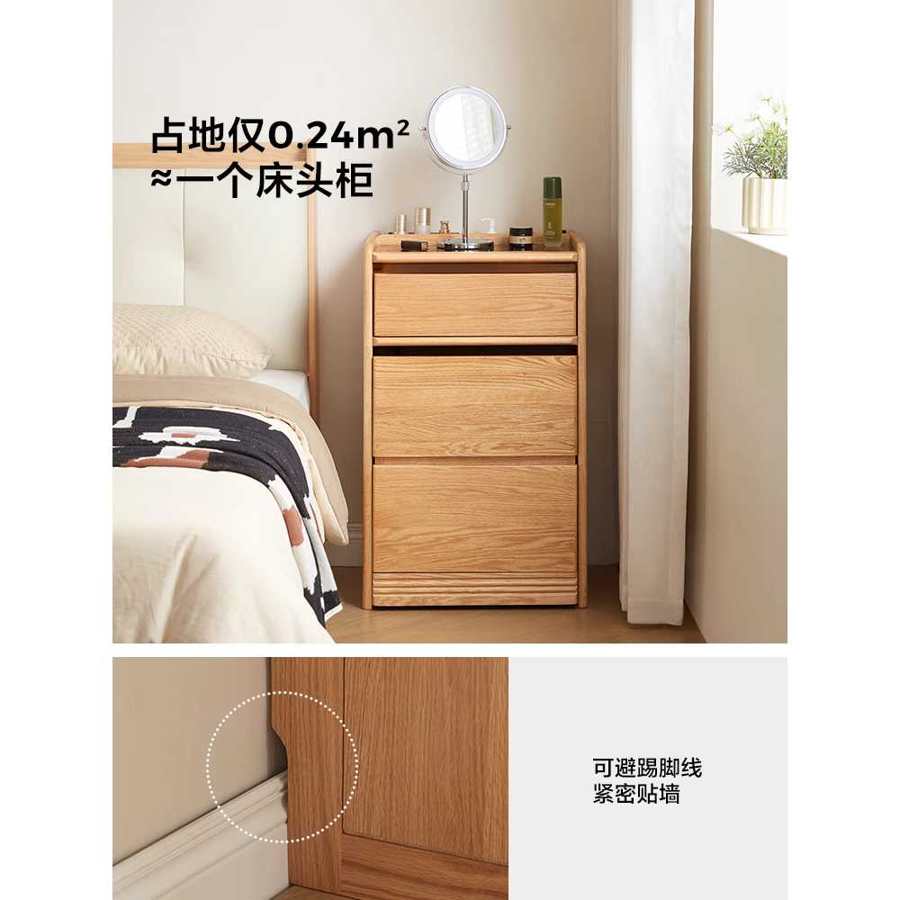 화장대세트 수납거울 심플화장대 미니 접이식화장대 수납화장대 콘솔 스툴 서랍장 - 상세 이미지 3