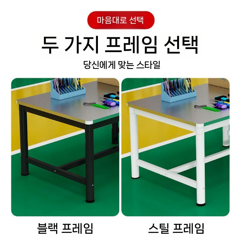 대형 작업선반 스텐 상판 접이식 철제 정리대 스틸 작업다이 주방 너비 스테인리스 작업대 - 상세 이미지 5