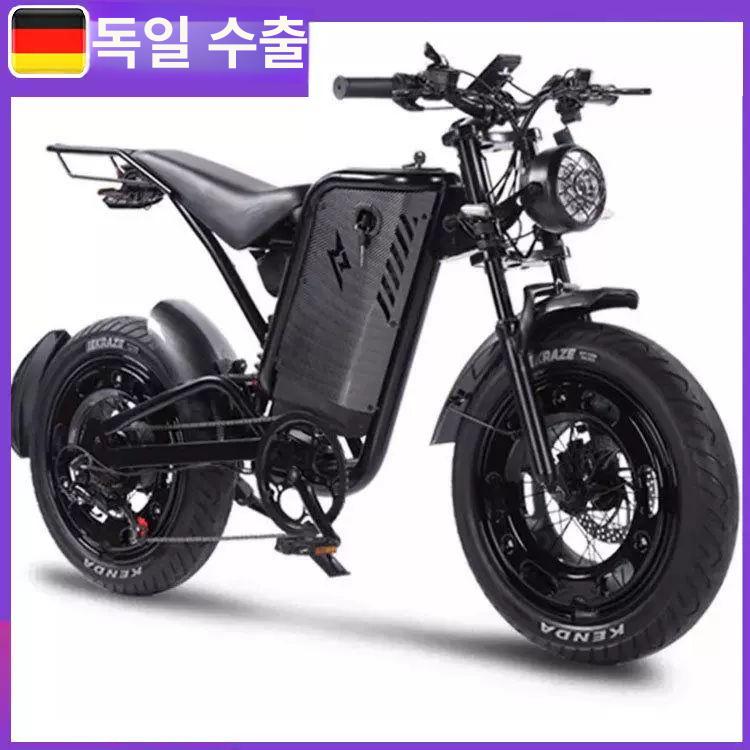 레트로 전기팻바이크 48v 전동 전기자전거 성인용 오프로드 출퇴근용 올터레인 이미지 7
