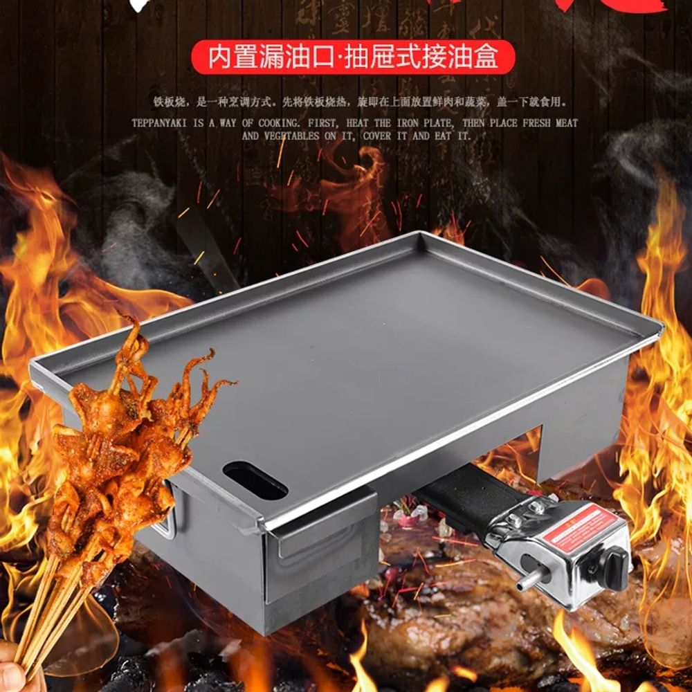 오징어 철판 토스트 구이판 야시장 닭갈비 무쇠 불판 호떡 전판 뷔페용 그릴팬 이미지 6