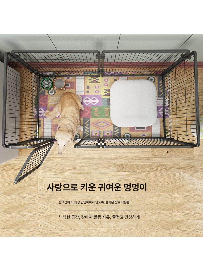 실내 강아지울타리 중소형 고양이 애견 가림막 칸막이 높이 애완동물 안전문 게이트 - 상세 이미지 3