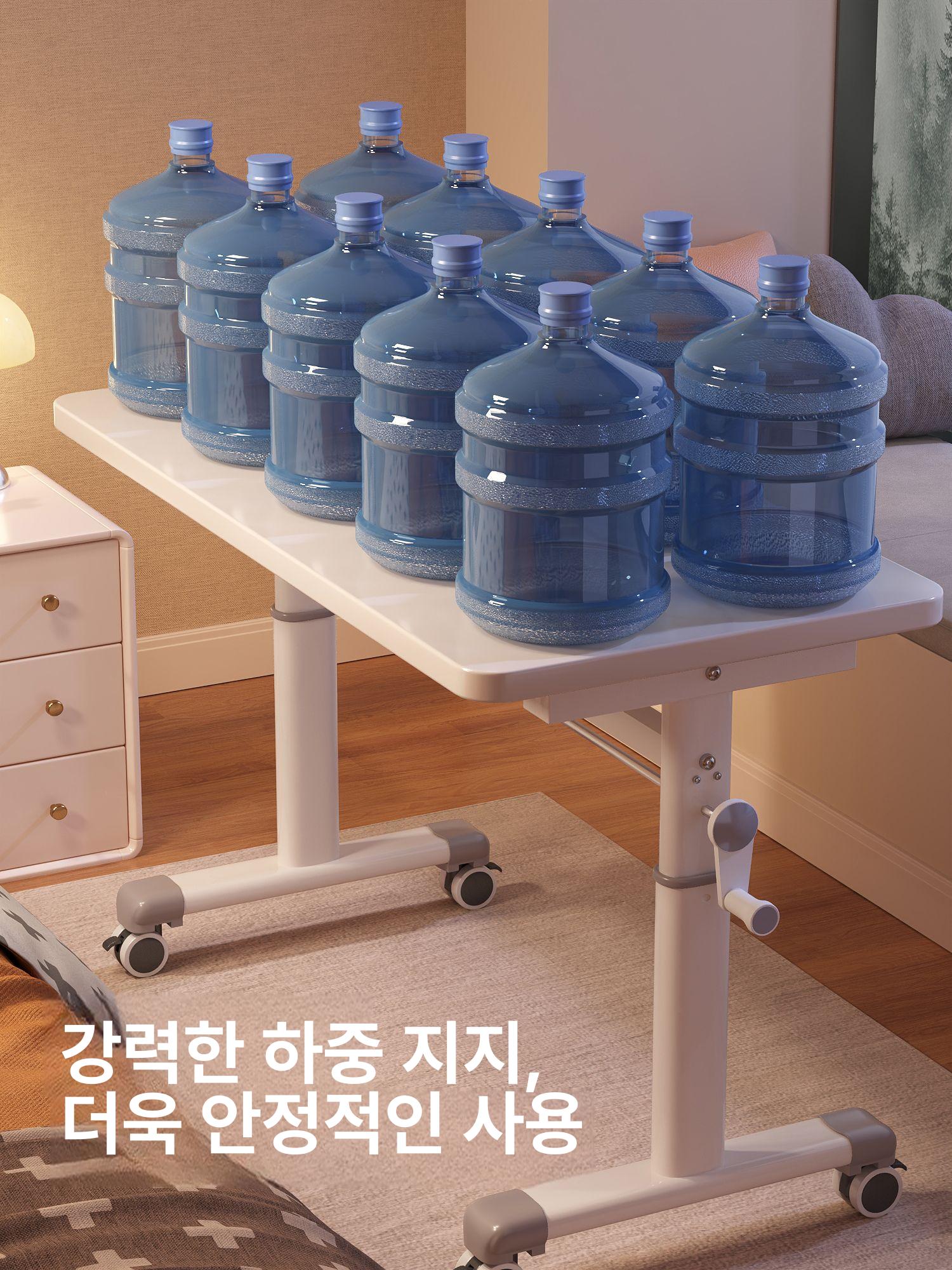 높이조절 모션데스크 이동식 사무용 스탠딩책상 학생 높낮이조절 서재 오피스 컴퓨터 - 상세 이미지 5