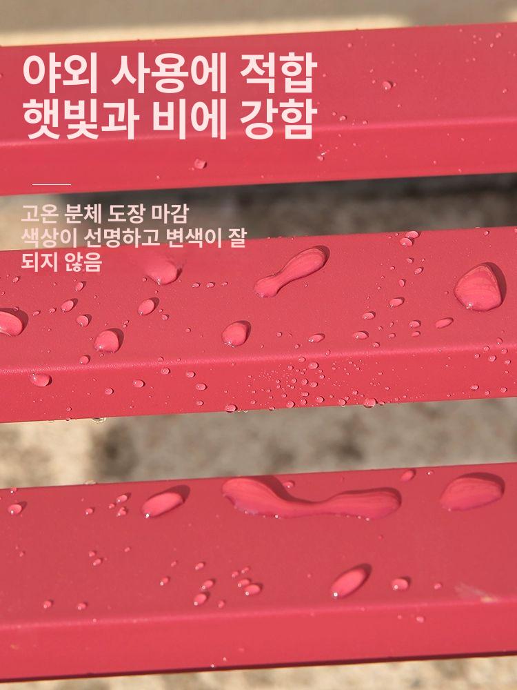 야외공원 벤치의자 정원 공원의자 버스정류장 광장 긴벤치 휴식 펜션 좌석 목재 - 상세 이미지 4