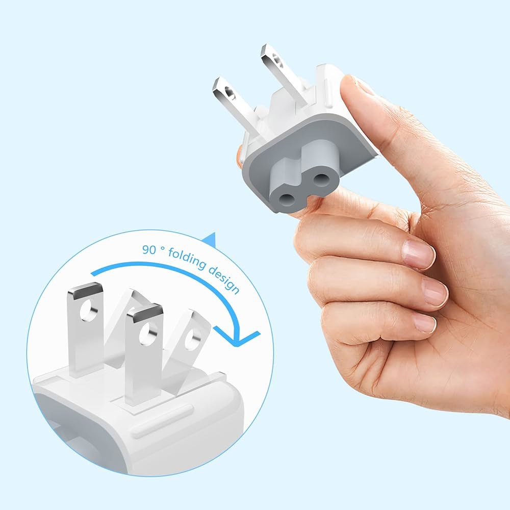 AC POWER LOGIC 접이식 덕 / - 미국 표준 플러그 iPod 충전 iBook 벽 SEOYO Pro Air 헤드 Mac 어댑터 헤드, - 상세 이미지 2