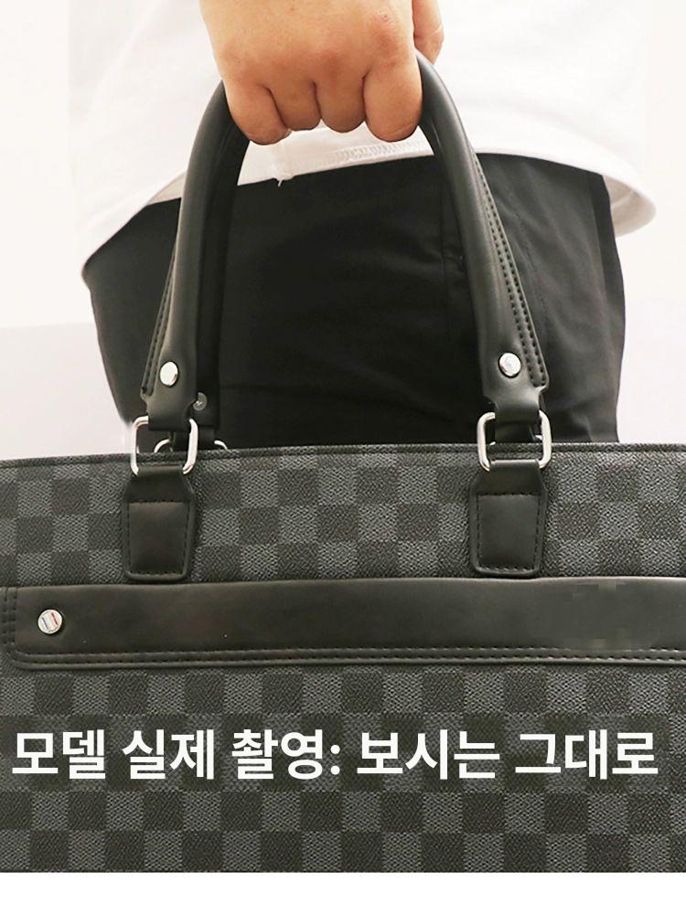 서류 가방끈 교체 액세서리 남성용 가죽 수선 손잡이 숄더 브리프케이스 핸들 - 상세 이미지 3