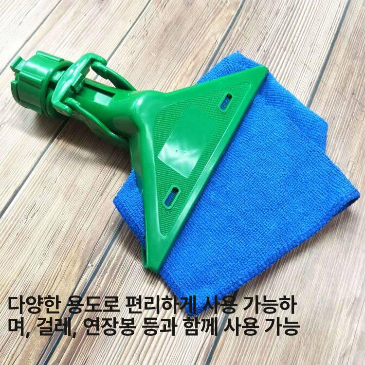 알루미늄 청소봉 물걸레 퀵 창문 막대 핸들 밀대 집게봉 더블액션 빠지는 세트 - 상세 이미지 5