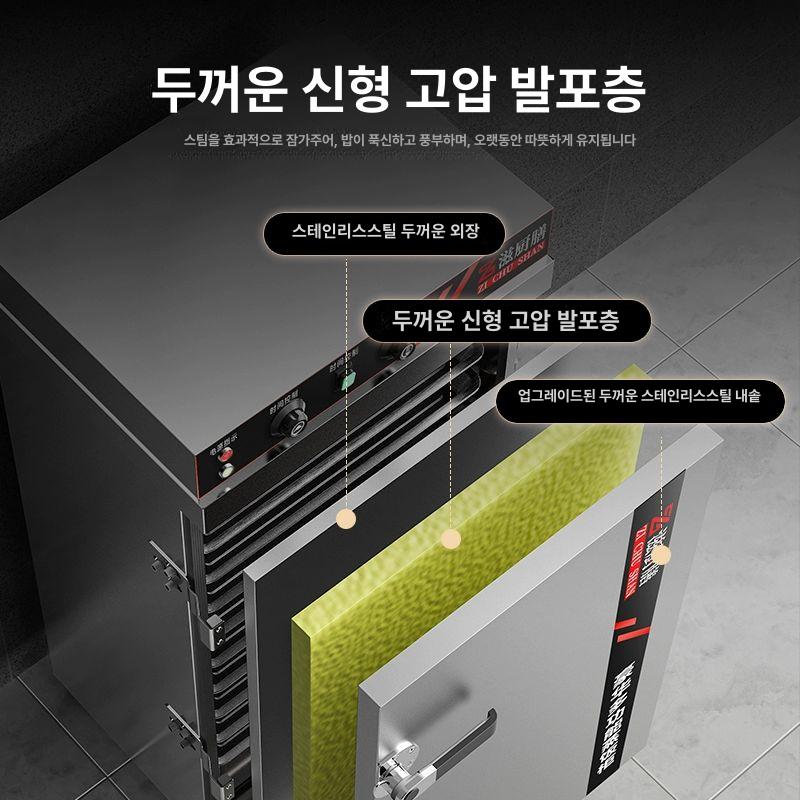 학교급식 스팀취사기 취반기 표준전열식 교회용 전기솥 전기밥솥 업소용 조리 밥짓기 - 상세 이미지 2