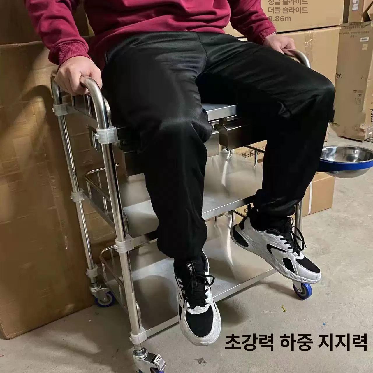 병원 트롤리 메탈 도구대 장비 미용실 드레싱카트 업소용 수술실 선반 치과 서랍형 - 상세 이미지 2