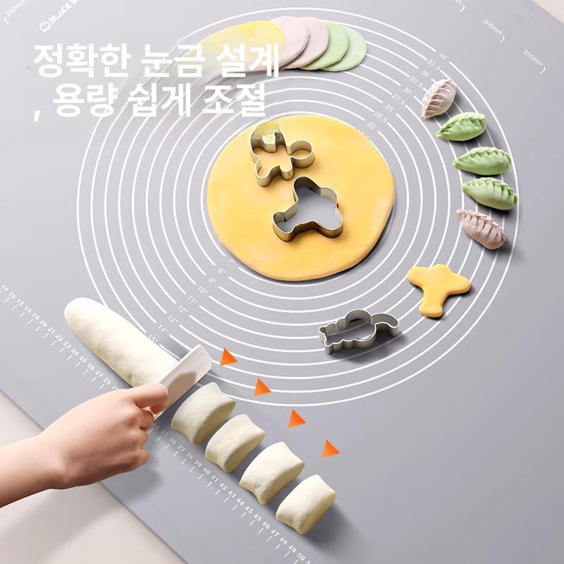 케이크 반죽매트 실리콘 쿠키 커터 시트 피자 제과 베이킹패드 베이킹매트 롤링 - 상세 이미지 5