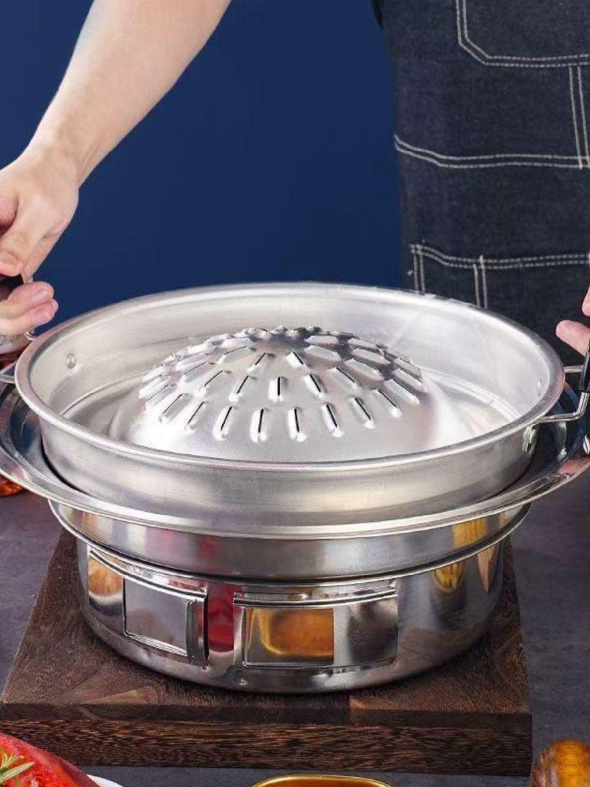 무카타 불판 태국 고기 무카타그릴 전골 요리 샤브샤브 냄비 - 상품 이미지