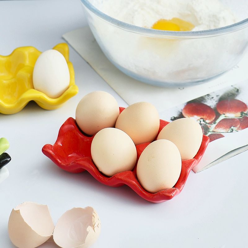 도자기 계란판 계란 베이킹 보관 판 찜 받침 달걀 항목 로열더블에그컵 용기 - 상세 이미지 3