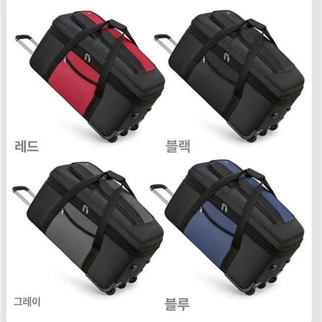 대형 소프트 캐리어 확장형 여행 캐주얼 수하물 보스턴백 휴대용 견고한 내구성 다용도 짐가방 - 상세 이미지 3