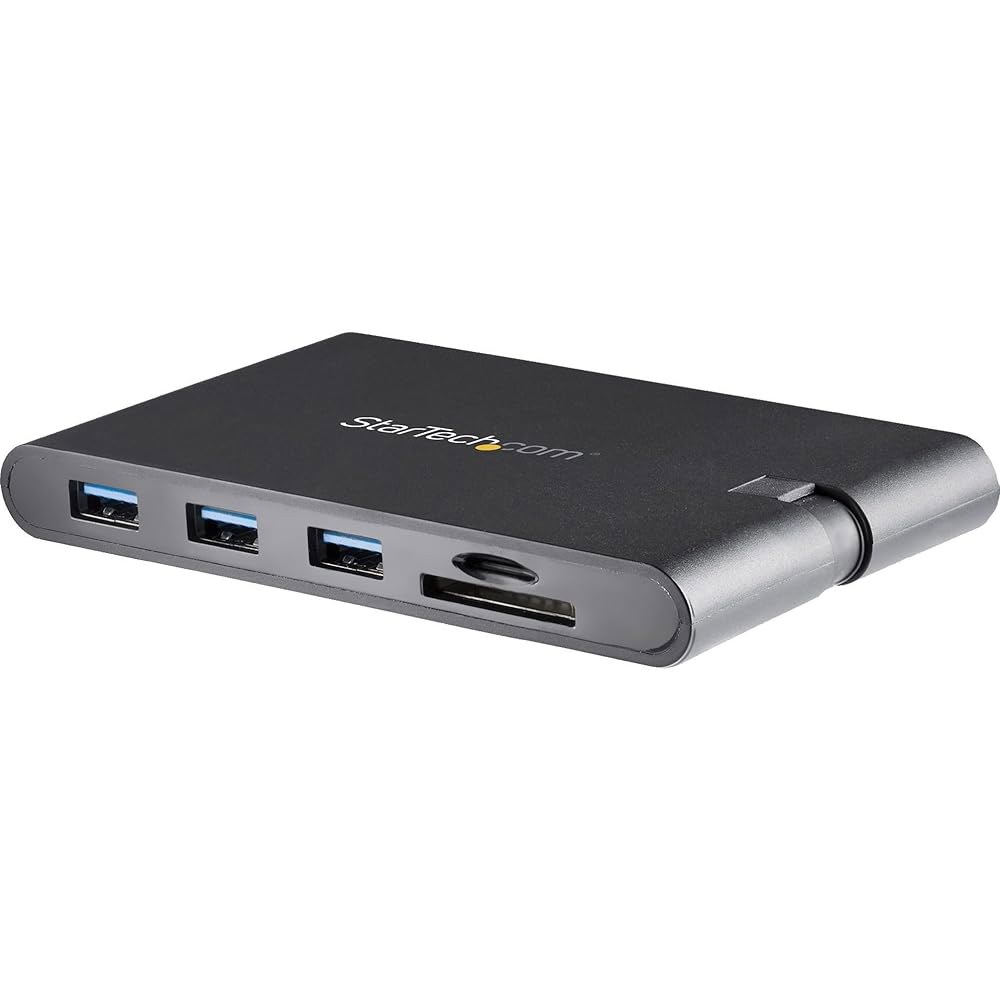 StarTech.com USB C 또는 미니 3포트 1080p 어댑터 - 도크 4K 포함된 VGA 100W 공급 패스스루, 멀티포트 POWER HDMI 비디오가 LOGIC 타입C - 상품 이미지