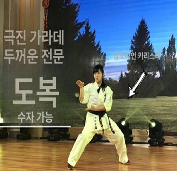 극진 가라데 도복 순면 캔버스 고급 무술복 주짓수 격투기 수련복 단체복 - 상세 이미지 4