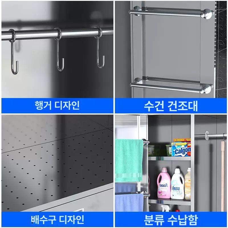 스테인레스 공구함 이중문 도어 캐비닛 산업용 공사장 사무실 서류 정리 보관함 - 상세 이미지 4