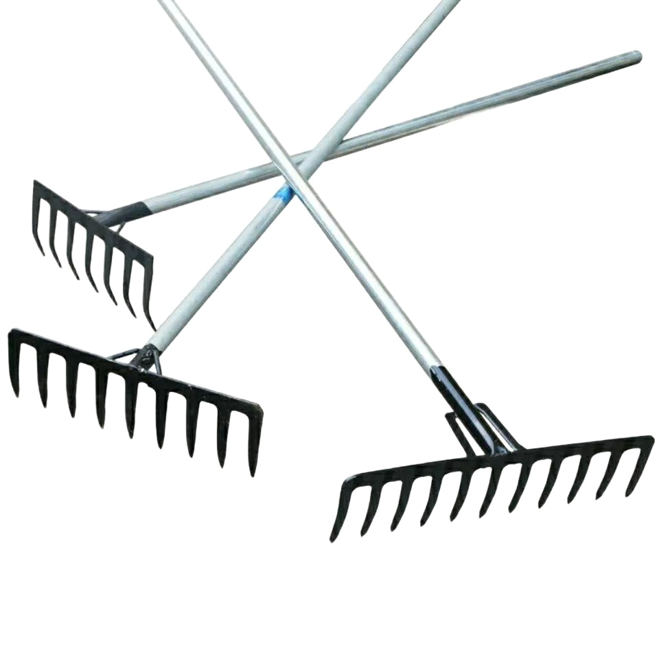 농업용 괭이 원예 도구 제초 토양 텃밭 포크삽 쇠스랑 돌고르기 쇠갈퀴 파종 농사용 - 상품 이미지