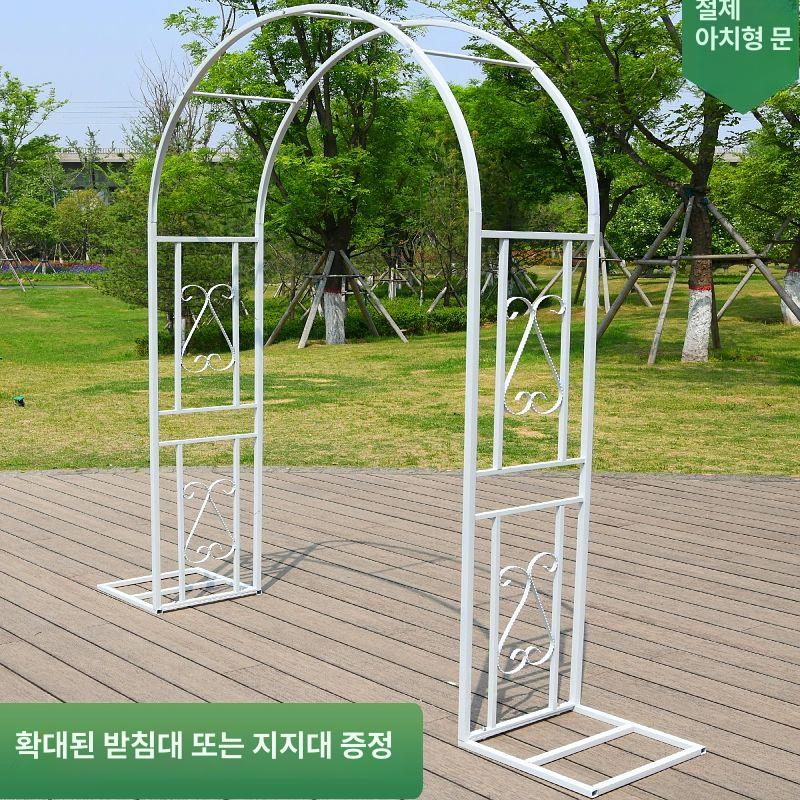 아치형 넝쿨지지대 정원 터널 꾸미기 펜스 넝쿨지주대 포도나무 받침대 조경 격자 - 상세 이미지 4