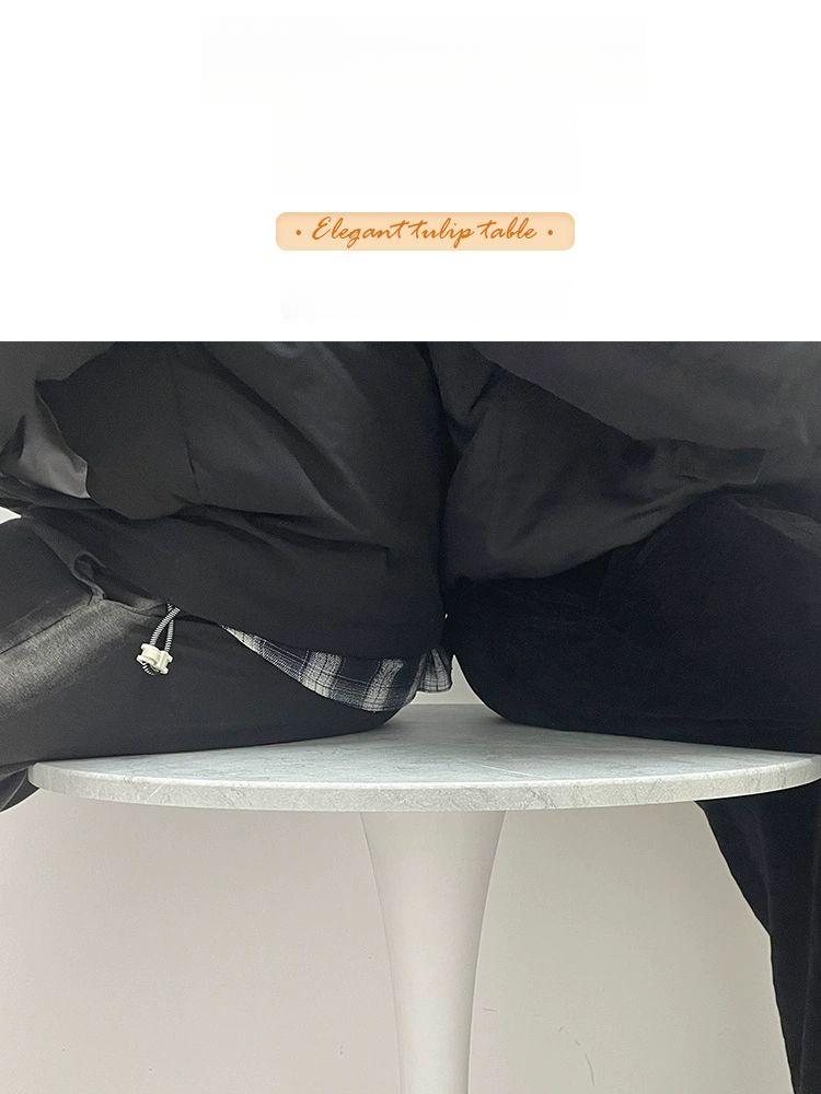 북유럽 원탁식탁 원목색 원형테이블 둥근식탁 직경 다이닝 모던 원형식탁 빈티지 식당 - 상세 이미지 3