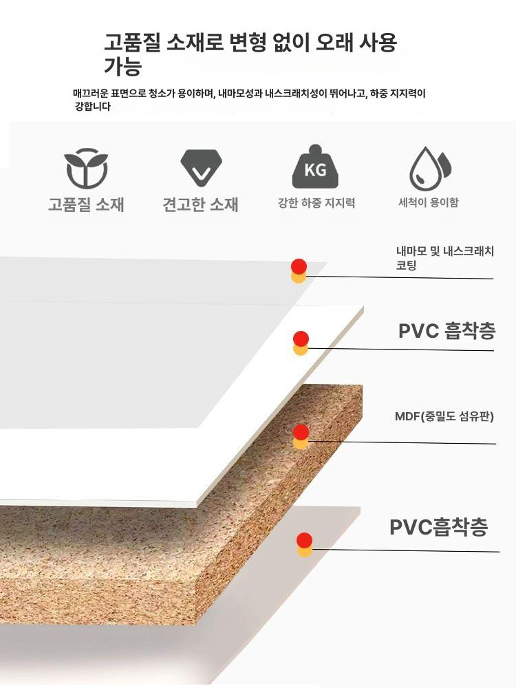 폴딩식 책상 원룸 자취 공부용 거실 소형 휴대용 심플 원목 보조테이블 - 상세 이미지 3