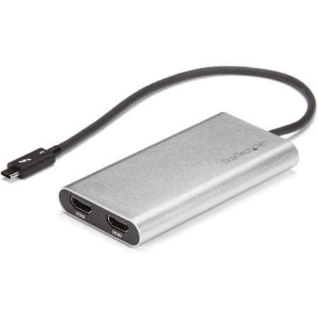 [해외]STarte 타르트ch.com 썬더볼트 투 듀얼 HDMI 2.0 어댑터 4K 60Hz 변 2x DisplayPort (1.2 Dual 4K)