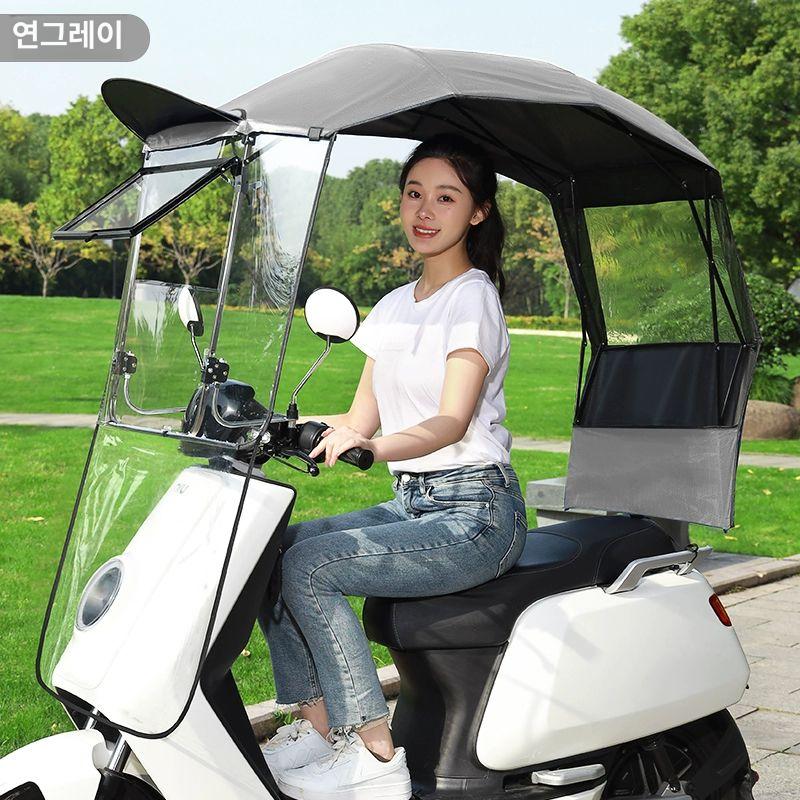 햇빛가리개 캐노피 방풍 차박 교체 커버 자동차 돔 텐트 가리개 양산 타프 천막 여름 보닛 - 상세 이미지 5