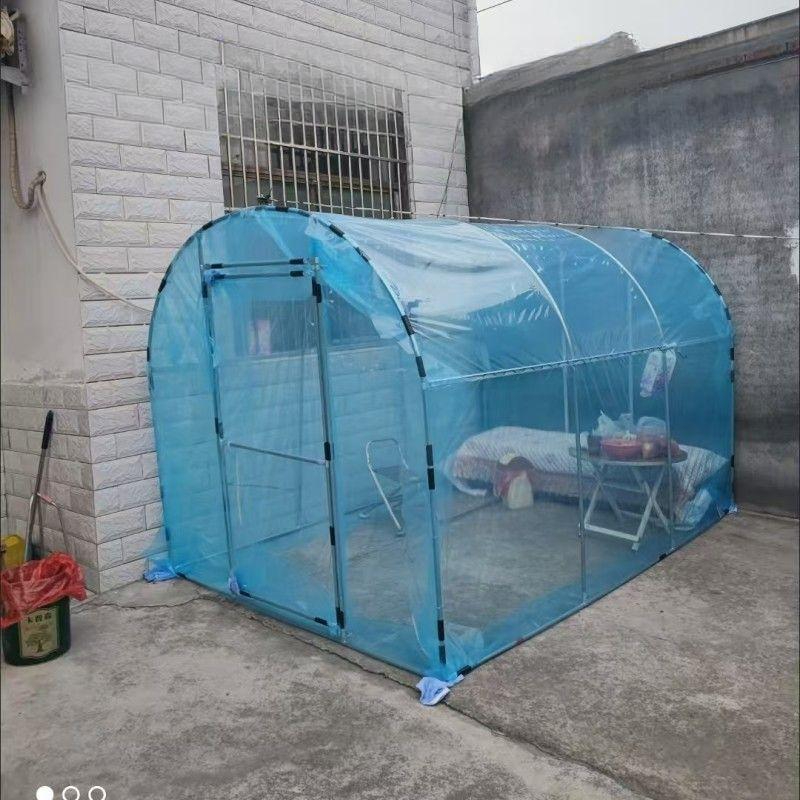 조립식 비닐하우스 대형 온실 식물 베란다 정원 농업용 단열 농사 도어 간이 필름 - 상세 이미지 4