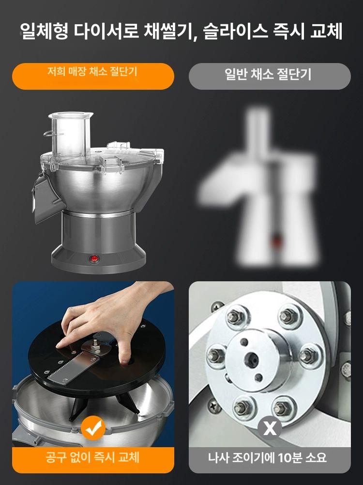 감자칼 채써는기계 절단기 야채슬라이서 무채 채썰기 슬라이스 강판 감자슬라이서 - 상세 이미지 5