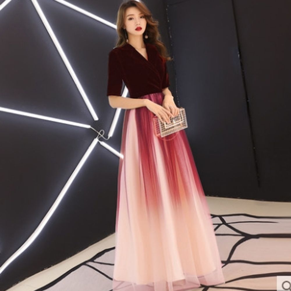 연회 한복드레스 우아한 이브닝 여름 저고리 파티복 예복 드레스 이미지 6