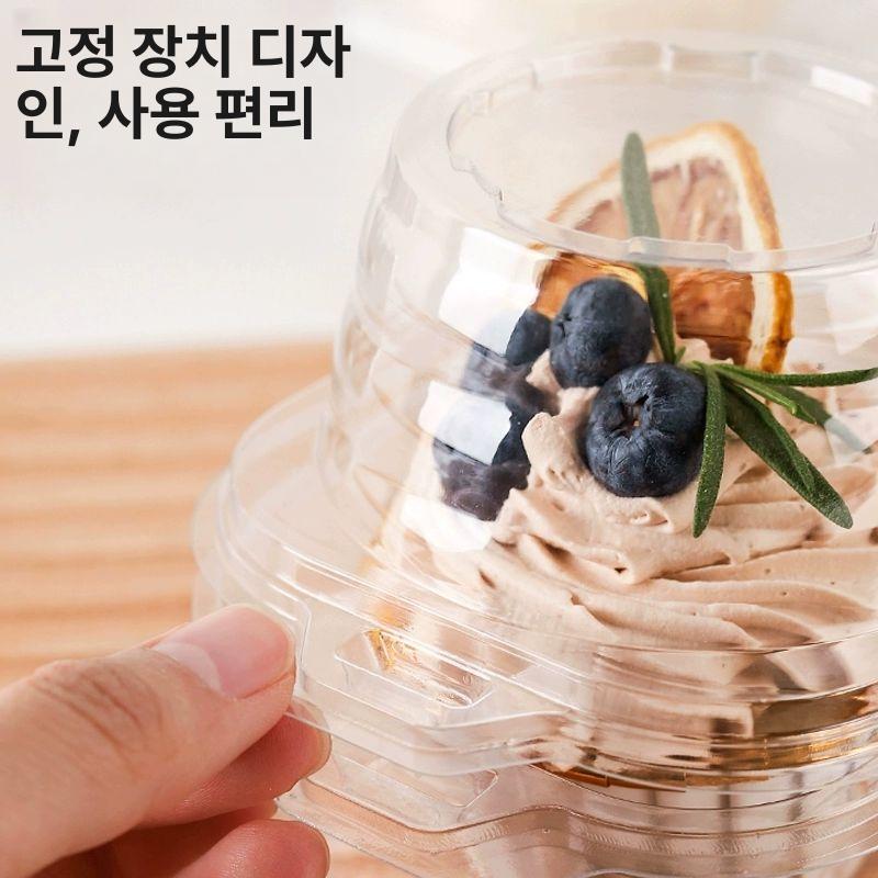 투명 머핀 상자 컵케이크 포장 용기 디저트 케이스 베이킹 박스 식품 보관함 - 상세 이미지 2