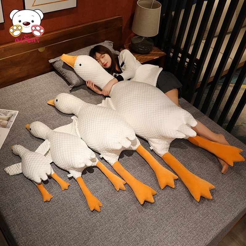 대형 오리 인형 바디필로우 냉감 캐릭터 쿠션 롱쿠션 대형인형 홈데코 - 상세 이미지 3