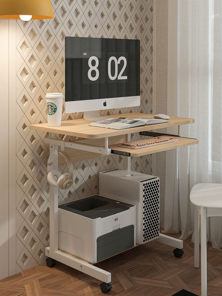 원룸 자취방 1인용 컴퓨터 책상 의자 세트 소형 선반 기숙사 미니 책상 - 상세 이미지 2