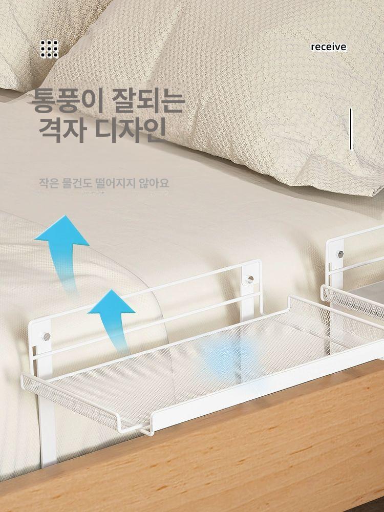 다용도 침대걸이수납 정리 베드포켓 사이드포켓 패브릭 주머니 보관함 수납걸이 - 상세 이미지 2