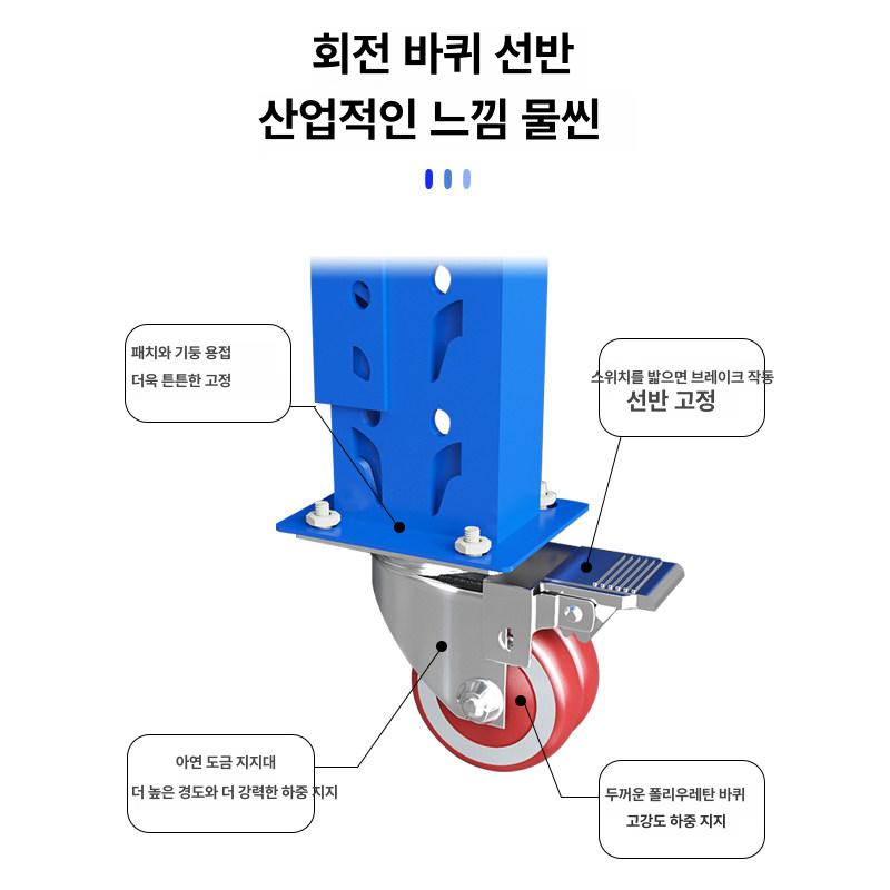 공업용 조립식랙 철제 무볼트 진열대 산업용 수납 자재 적재대 중량렉 정리 화물 - 상세 이미지 3