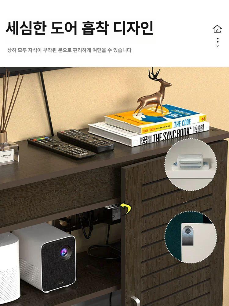 와이파이 모뎀보관함 선반 정리함 케이스 캐비닛 루버 가리개 블라인드 셋탑박스 전선 - 상세 이미지 5