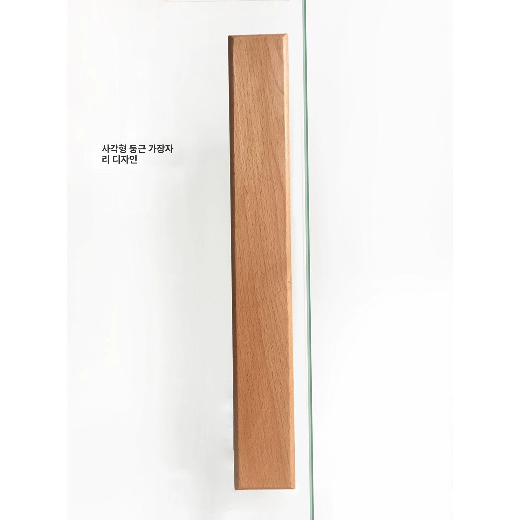 나무 손잡이 슬라이딩 욕실 문짝 원형 주방 핸들 옷장 당김 라운드 호환 당겨 실내 - 상세 이미지 3