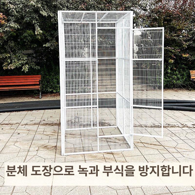 철망 우리 대형 케이지 토끼 고양이 닭 강아지 실내외 울타리 안전 펜스 와이어 망사 애완동물 - 상세 이미지 3