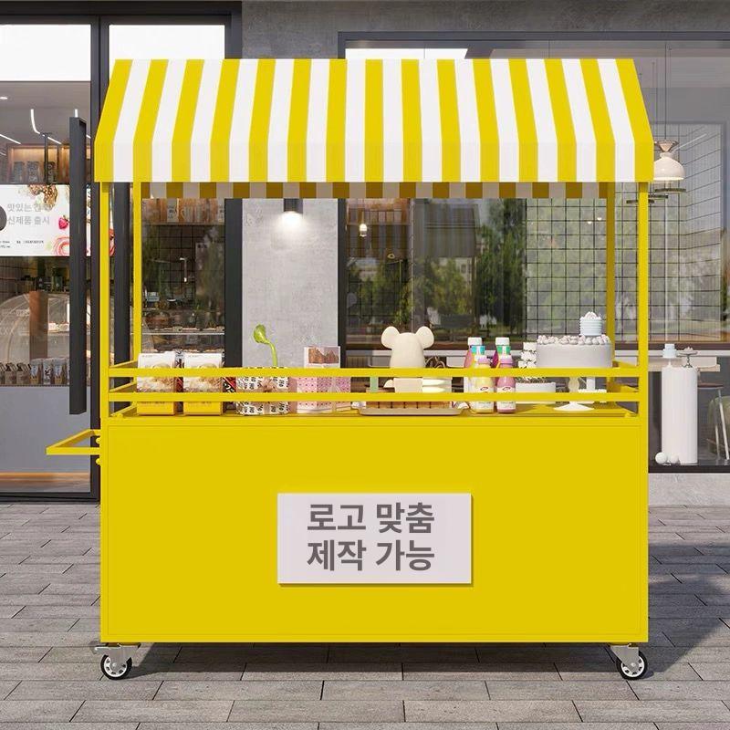 플리마켓 매대 행사장 부스 좌판대 가판대 이동식 마켓 노점 행사매대 축제 테이블 야외 - 상세 이미지 3