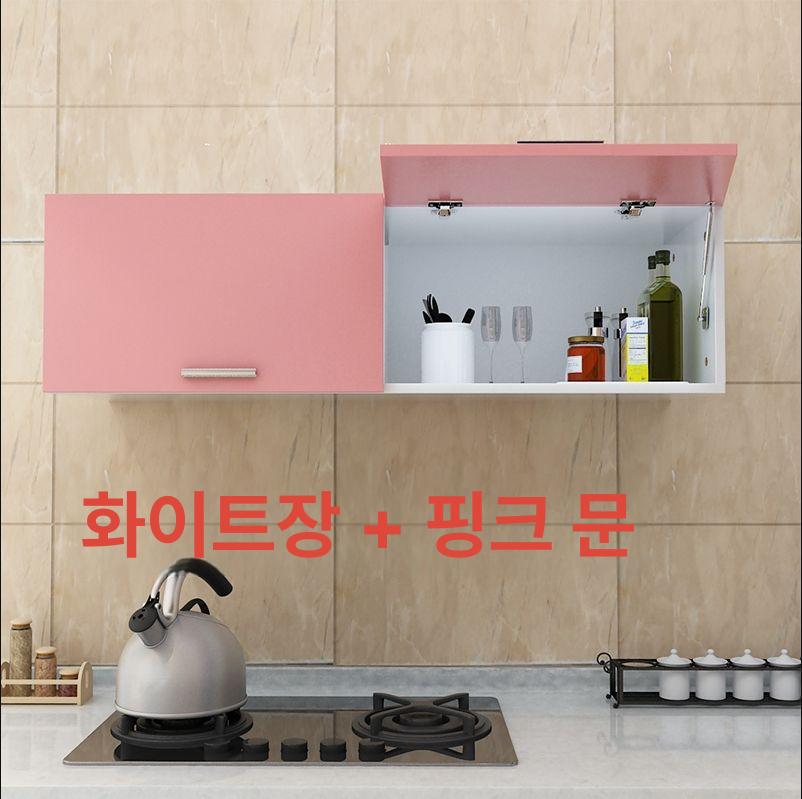 벽걸이 수납 주방상부장 도어 업소용 식당 진열 벽선반 랙 싱크 그릇장 보관함 주방용 - 상세 이미지 4