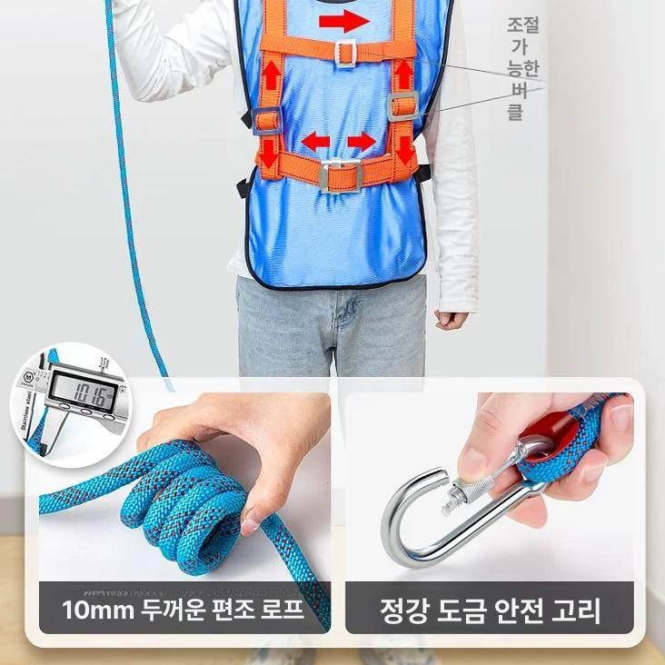속도 하강기 고층 인명 안전 잠금 장비 링 도르레 하강 암벽등반 제어 암벽 등산 등강기 - 상세 이미지 3