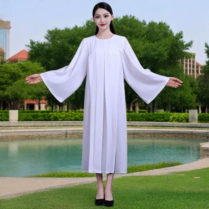 성가복 가운 찬양대 성가대복 단체복 성당 찬양단의상 기독교 공연 교회 안내복 합창 - 상세 이미지 3
