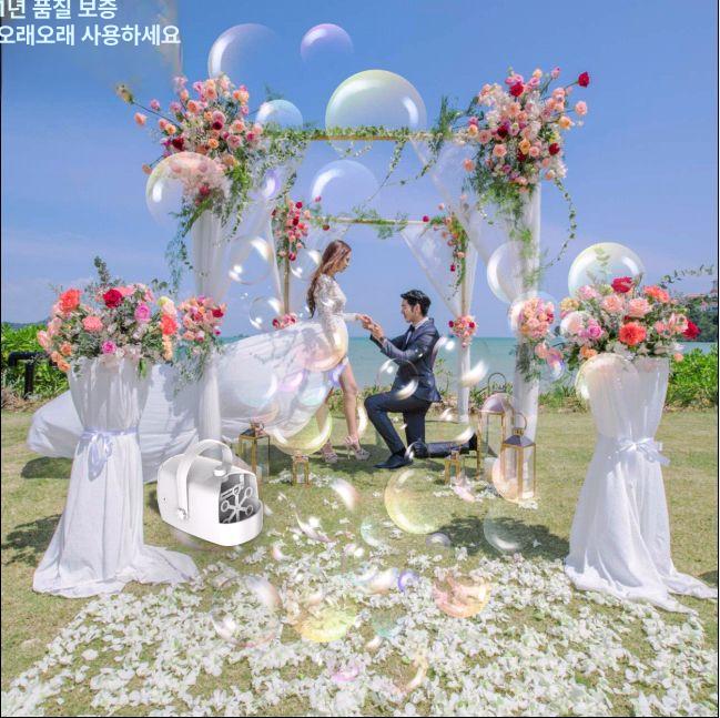 휴대용 자동비눗방울기계 버블머신 버블건 행사용 특수효과 수영장 무대공연 무대용 - 상세 이미지 5