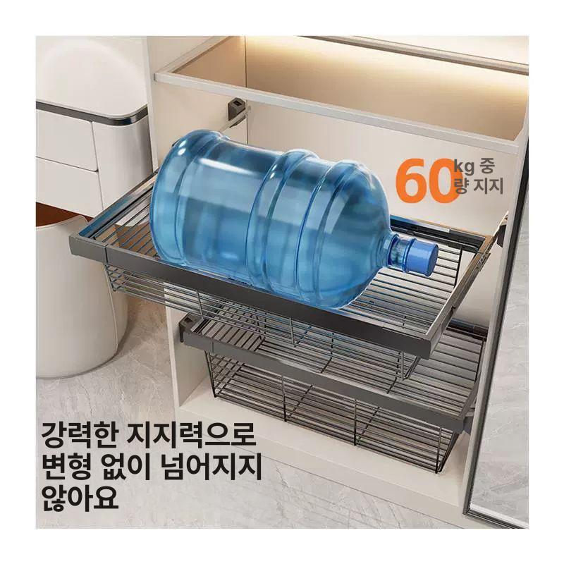 장롱 옷장 화이트 핸드리스 푸쉬도어 미닫이도어 붙박이장 드레스룸수납장 튼튼한 - 상세 이미지 5