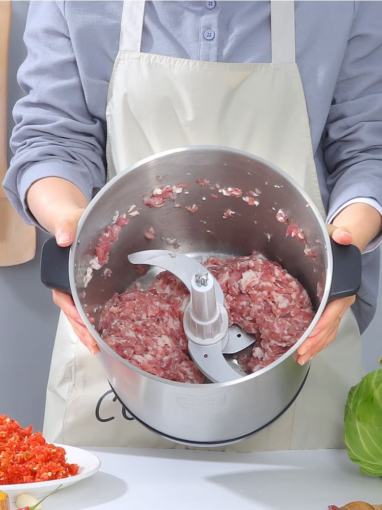 업소용 전동 야채 다지기 마늘 분쇄기 고기 갈이 양파 자동 절단 만능 식재료 처리기 - 상세 이미지 3