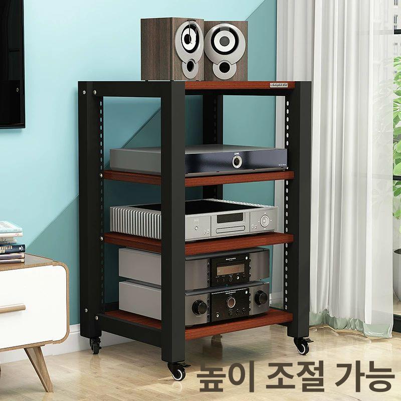 이동식 오디오랙 장식장 앰프 캐비닛 스피커 프레임 거치대 가구 엠프 진열장 - 상세 이미지 3