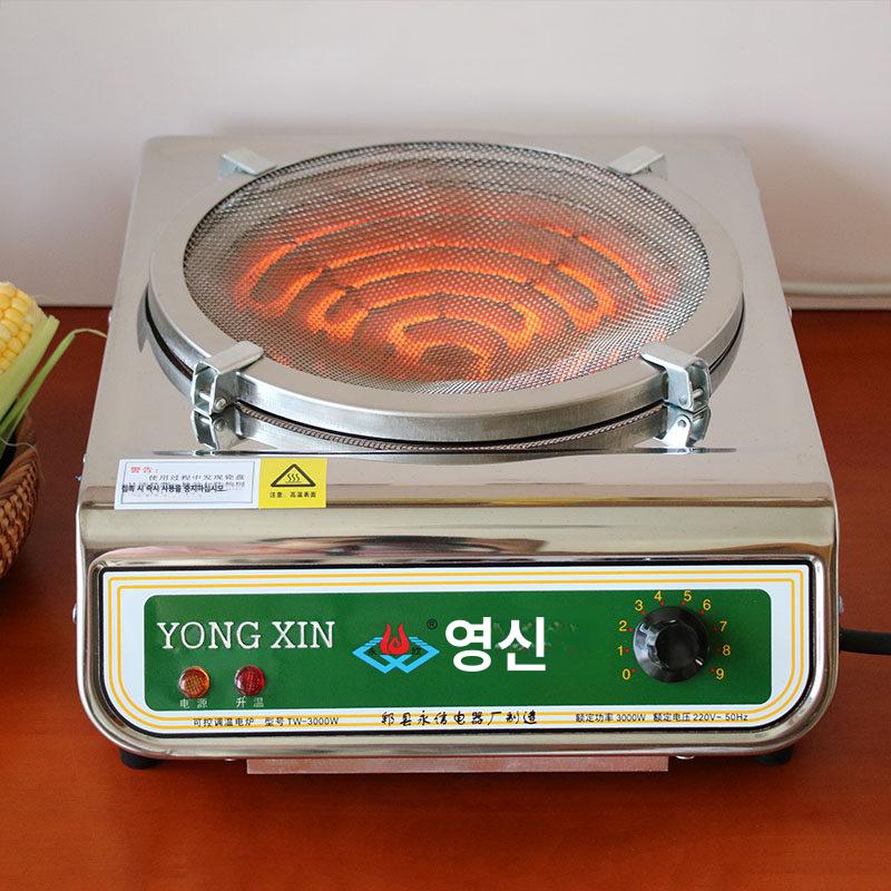 인덕션 핫플레이트 2000w 사각형 전기레인지 가정용 스토브 온도 실험실용 코일 곤로 - 상세 이미지 4