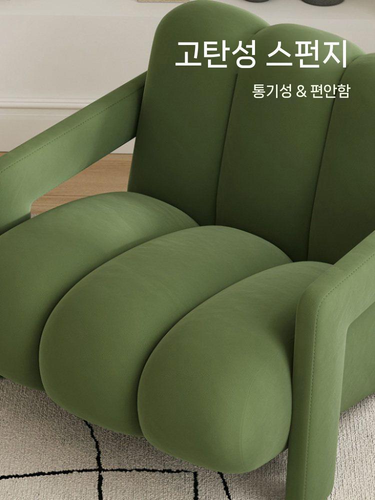 패브릭소파 구름소파 다이닝소파 거실 라운지 카페 벨벳 푹신한쇼파 원룸 편한 - 상세 이미지 5