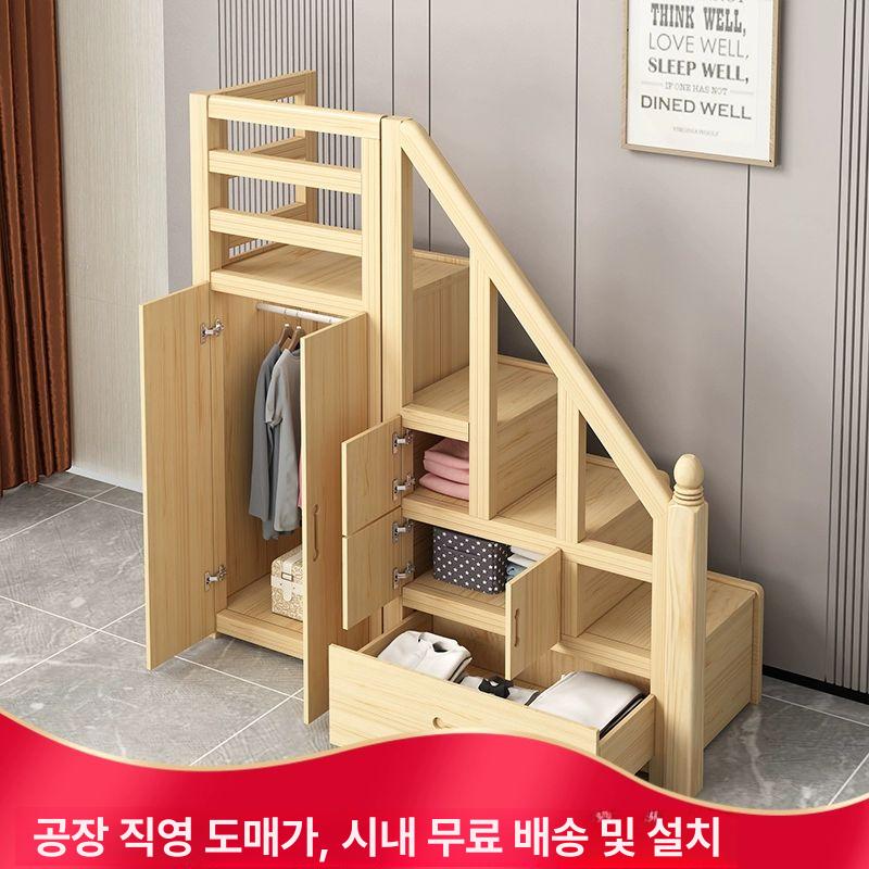 원목 계단형 수납 진열대 소품 인테리어 디스플레이 받침대 계단모양 엔틱 미니선반 - 상세 이미지 2
