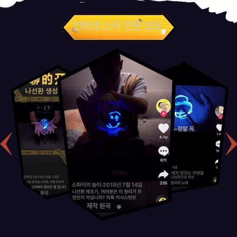나선환 펑크 코스프레 애니메이션 피규어 발광 무드등 이벤트 장식품 수집용 - 상세 이미지 3