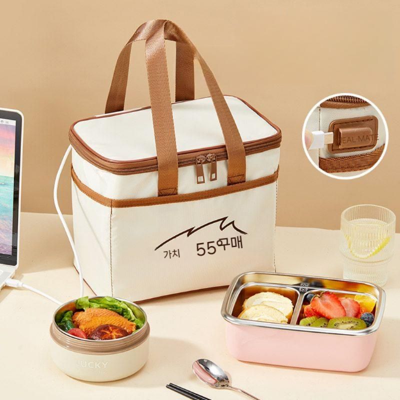 도시락가방 보온보냉가방 다용도 휴대용 휴대 보냉백 피크닉 장바구니 직장인 런치백 캠핑 - 상품 이미지
