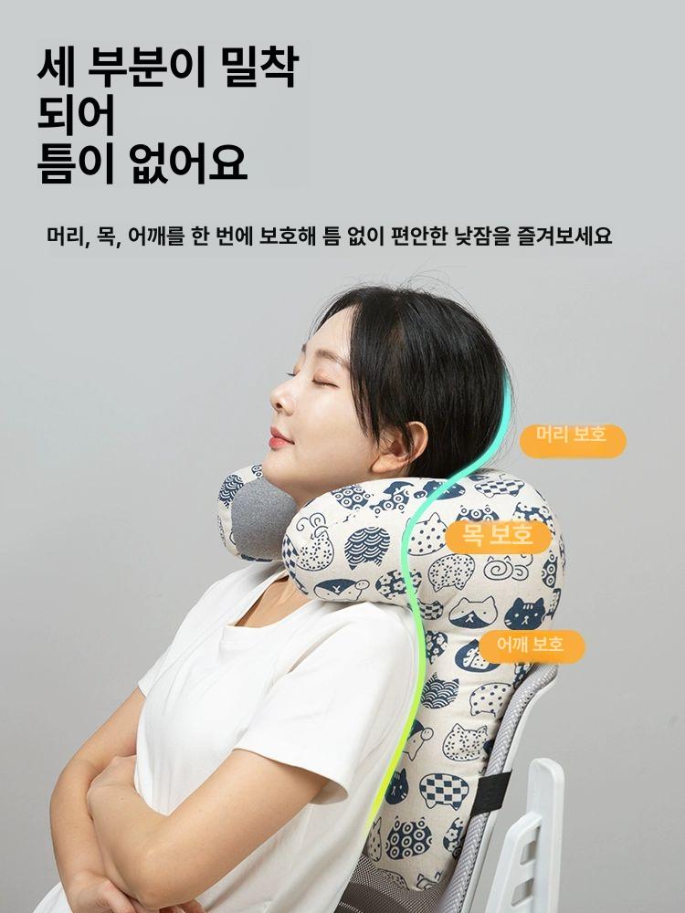 뒷목쿠션 의자목받침대 사무실 편안한 허리 낮잠베개 서재 요추 오피스체어 팔걸이 이미지 6